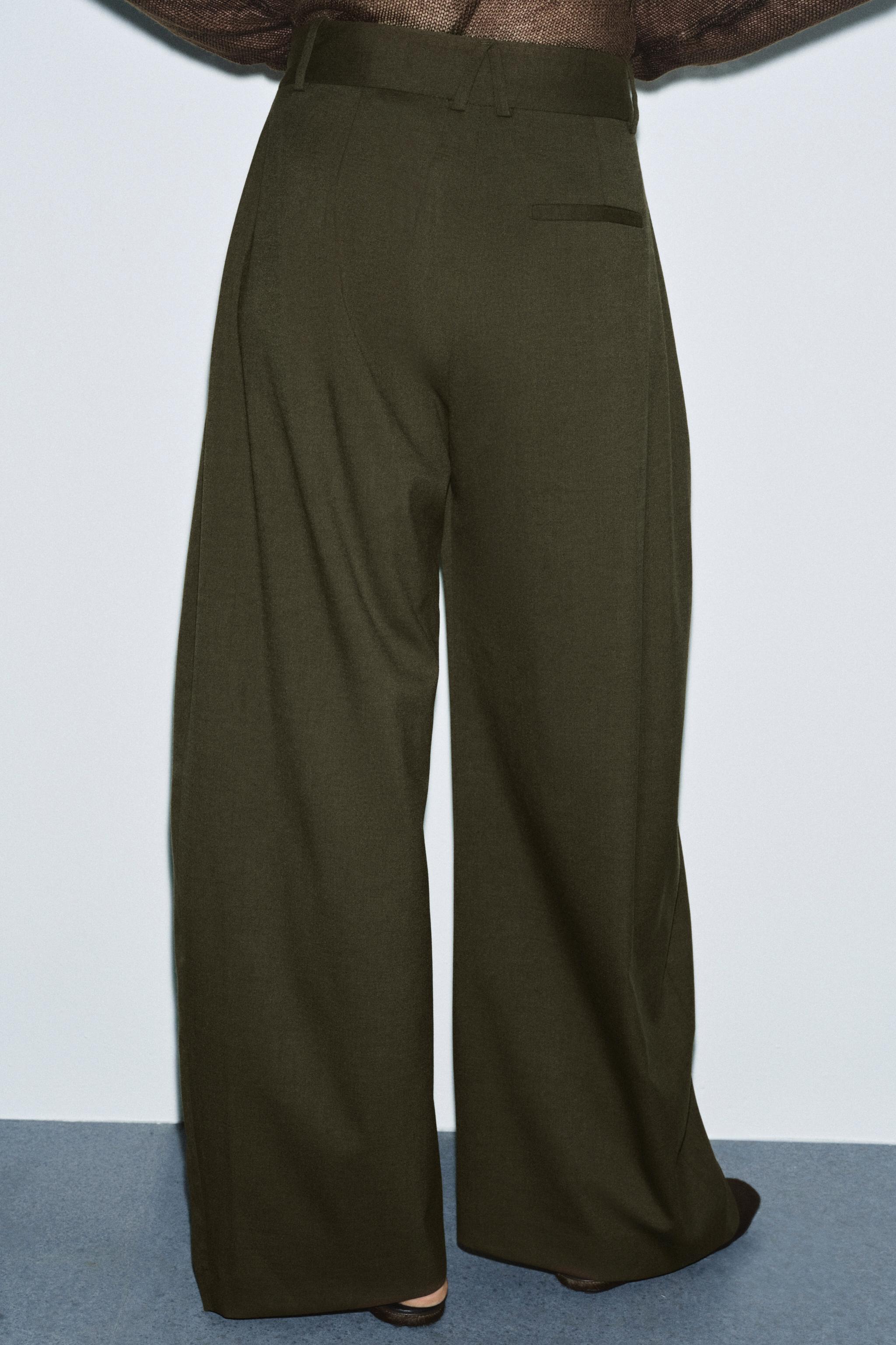 PANTALON VOLUMINEUX À PINCES ZW COLLECTION